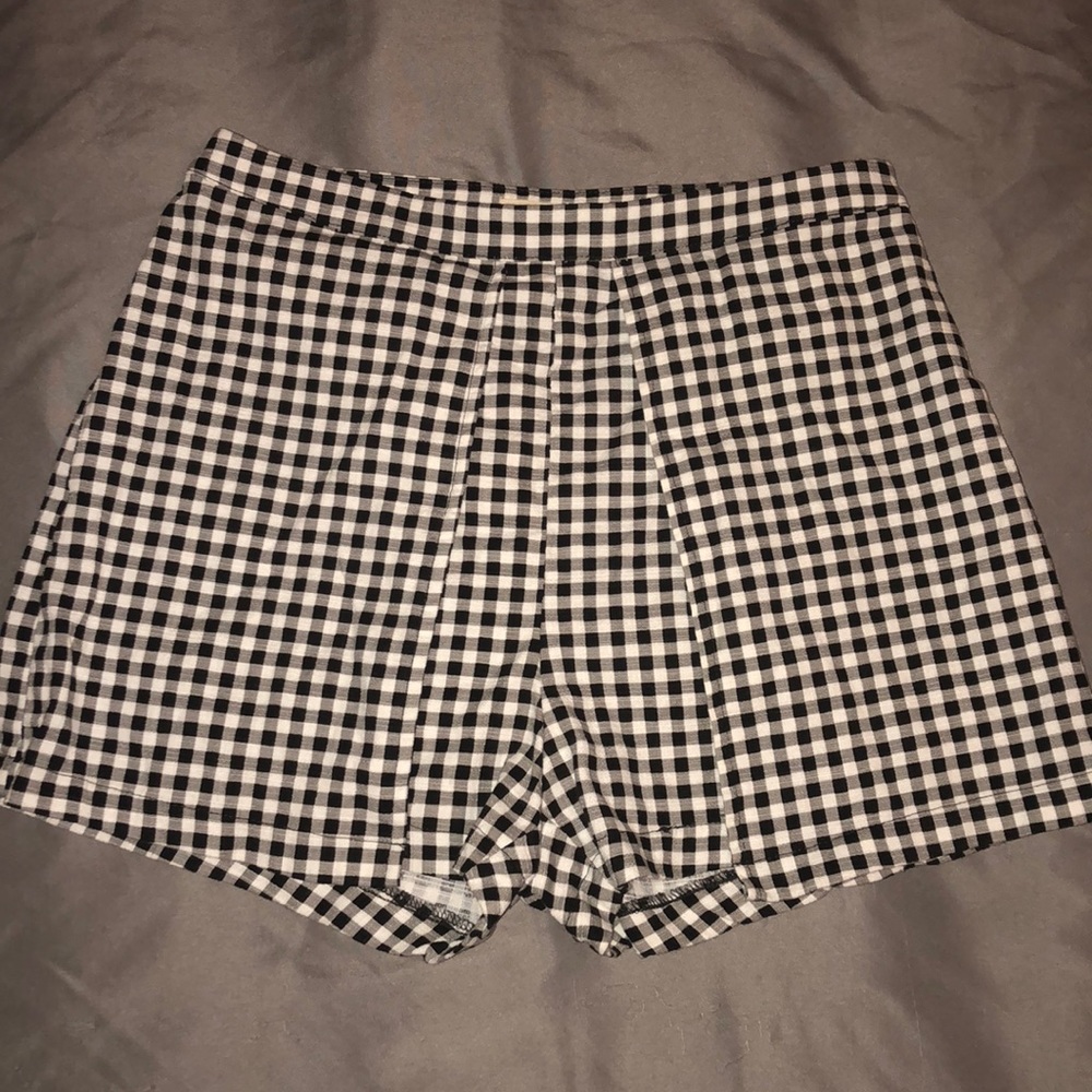 Gingham Panel Shorts